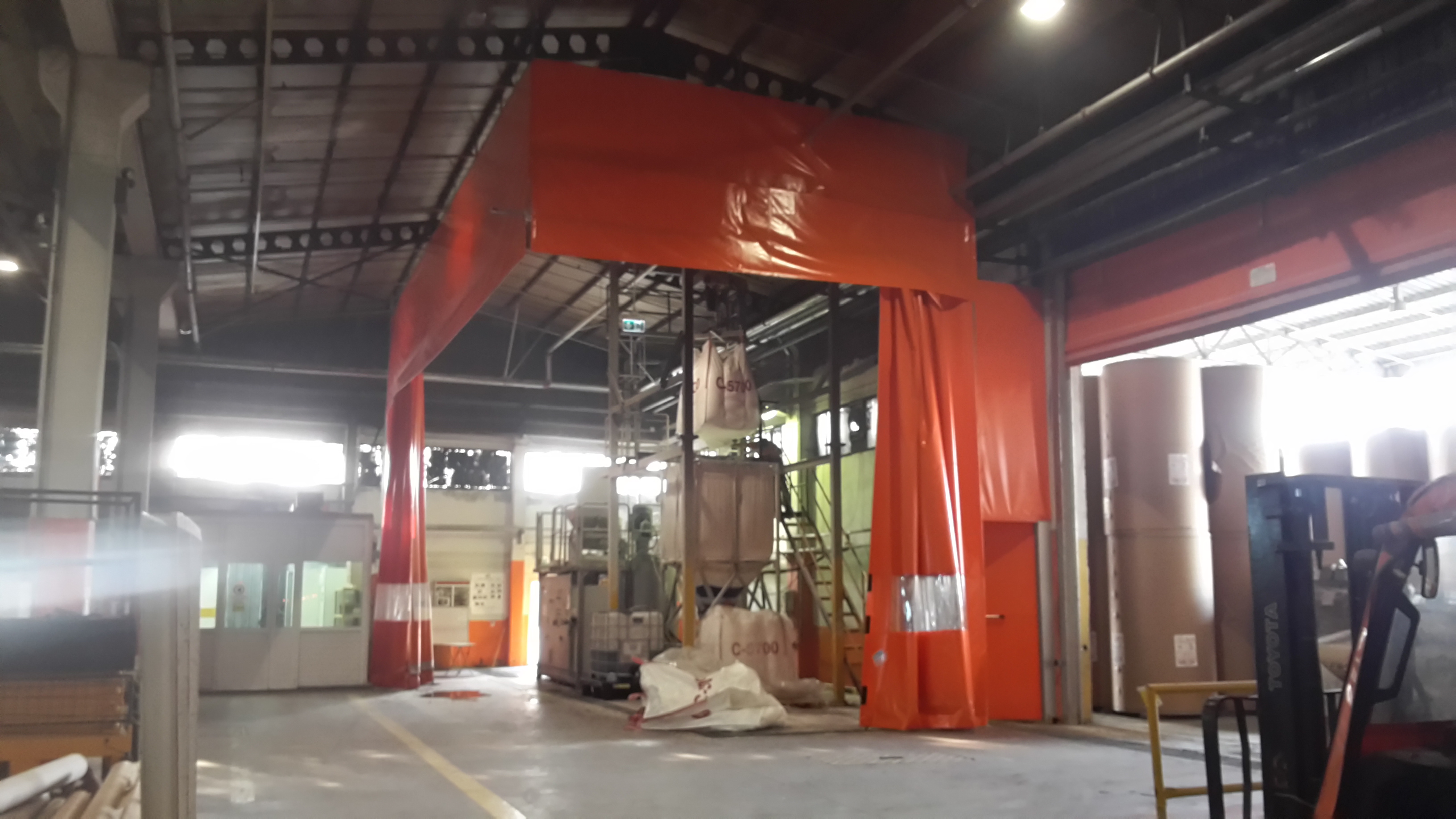 Raylı Perde, Ara Bölme Üniteleri